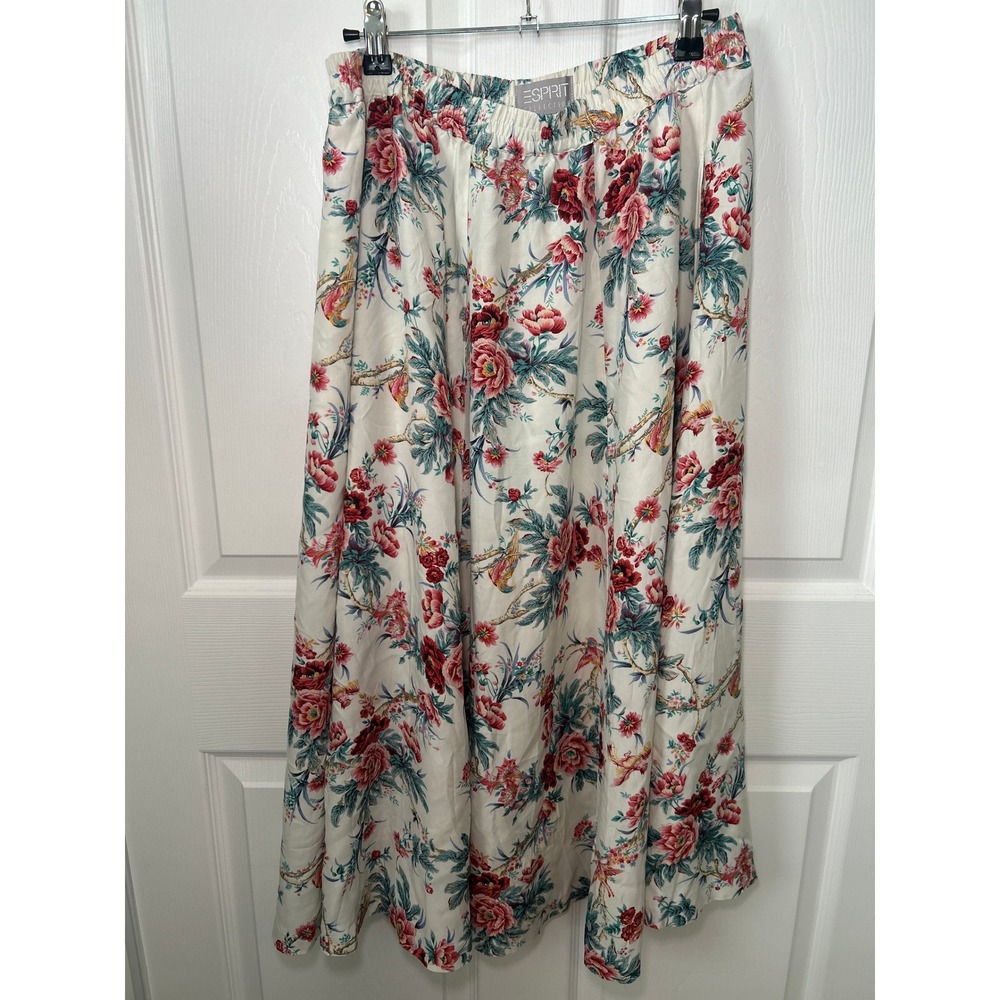 Vintage Esprit Floral Maxi Skirt Cottagecore Romantic Size‎ M